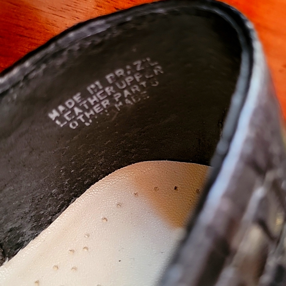 Leather Weaved Flats View 3